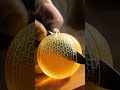 ASMR Cutting Crystal Orange 🍊 Oddly Satisfying Knife Sounds