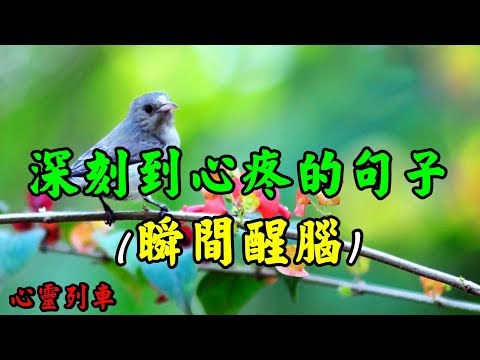 【心靈列車 】 深刻到心疼的句子（瞬間醒腦）：不一定是他愛上了別人，而是她在所有期待的時候讓她失望；在她脆弱的時候沒有給他應有的安穩。沒有人知道，一段感情，要經過多少風雨…