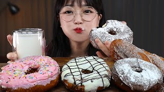 ASMR | SUB | HOMEMADE DONUTS🍩 | COOKING & MUKBANG | EATING SOUNDS