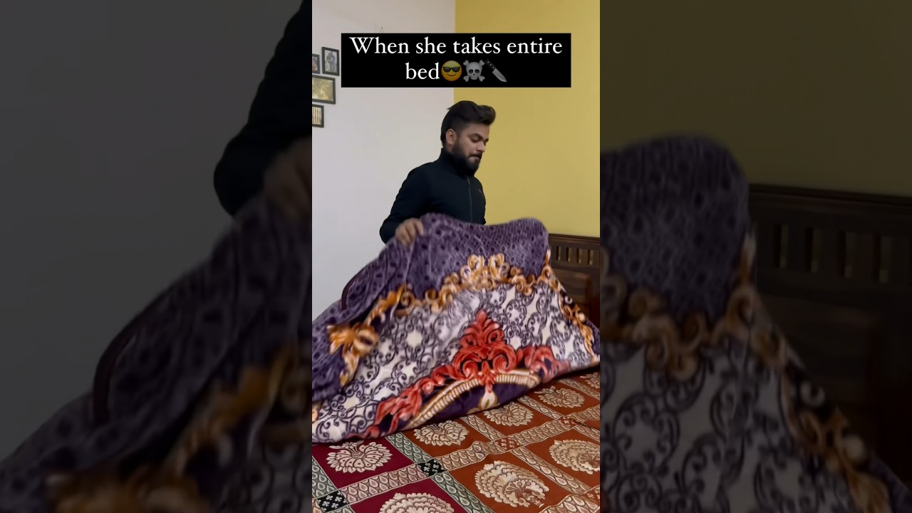 When she takes entire bed 🫡😭 #shortsviral #youtubeshorts #viral