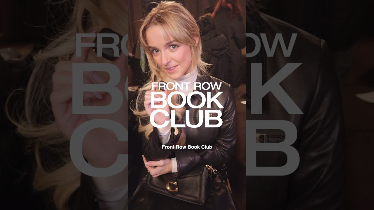 Front row at #CoachFall26 and you&rsquo;ll never guess what they&rsquo;re reading 📚 #CoachNY #NYFW