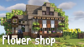Minecraft | How to Build a Flower Shop 🌼 | Mizuno's 16 Craft Resource Pack