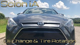 Player Profile 2016 Scion iA - How to Change the Oil and Rotate the Tires