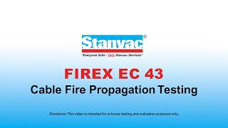 FIREX EC 43 Fire Cable Fire Propagation Testing