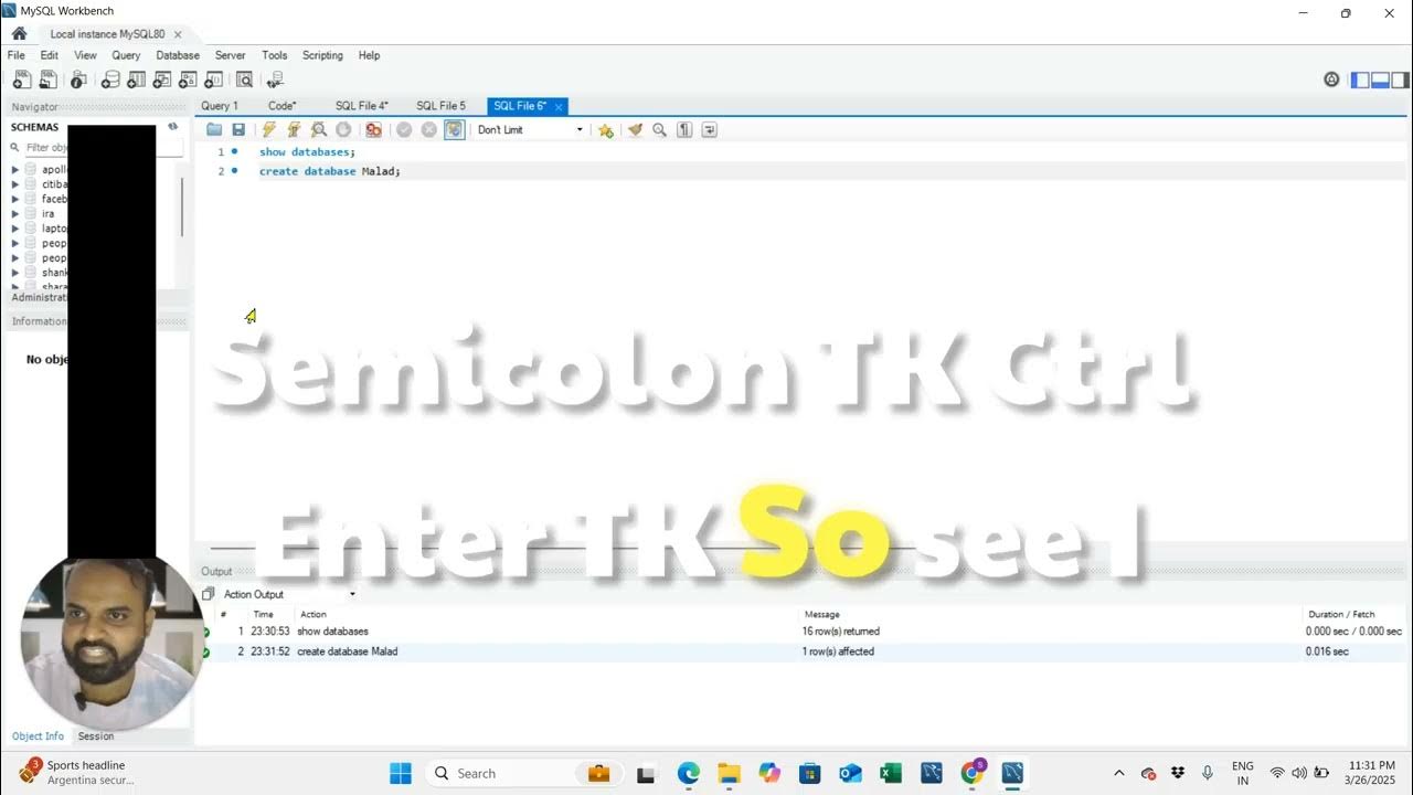SQL Basics for Beginners | Show, Create, and Use Databases & Tables ...