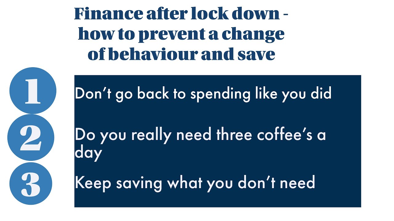 Keeping good habits – Your financial life after the Covid lockdown