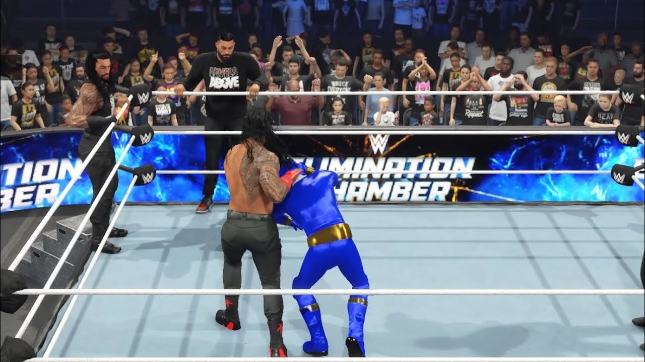 Roman Rangers Team Roman Reigns Vs Team Power Rangers WWE 2K24 #romanreigns # ...