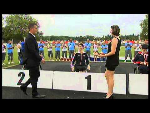 Athletics -  women's 200m T52 Medal Ceremony  - 2013 IPC Athletics World Championships, Lyon