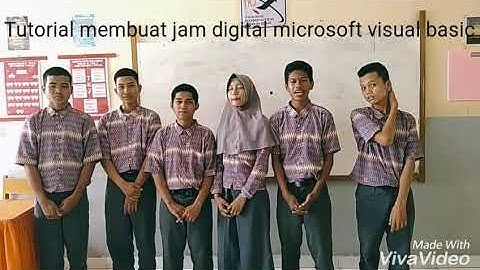 Cara membuat jam digital di Microsoft visual basic 6.0