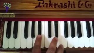 Harmonium Tutorials on Vaishnav Bhajans Ga12 Hare Krishna Raag Puriya Dhanashree (Evening) J