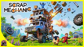 Building Absolute Chaos in Scrap Mechanic! | Scrap Mechanic Multiplayer Chaos | Pt3