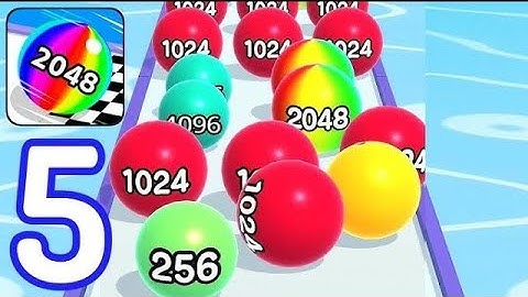 Ball 🏀 Run 2048 merge number best game 3D Run game 1 is live