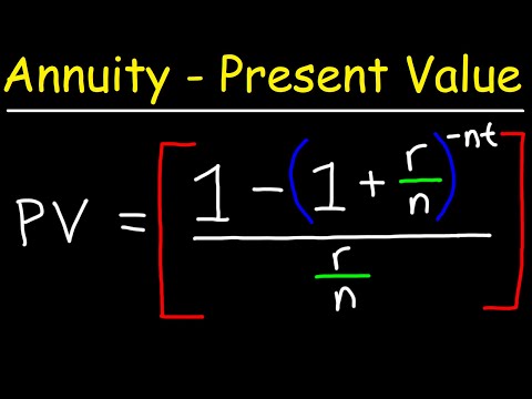 Video: How To Calculate An Annuity