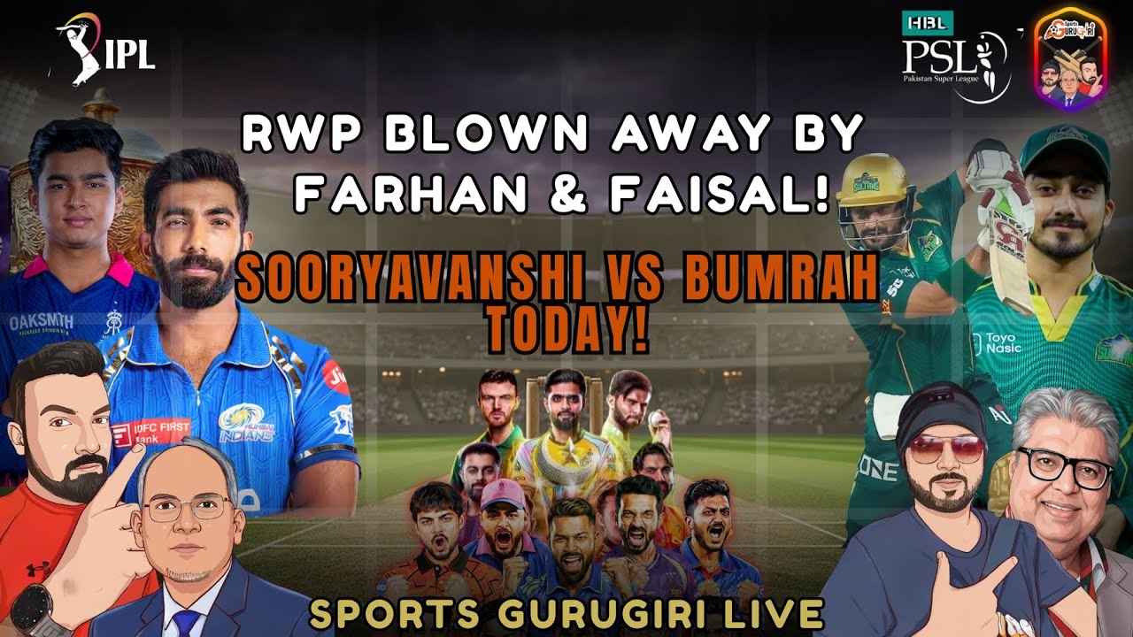 RWP Blown Away By Farhan & Faisal - Sooryavanshi VS Bumrah - SGG LIVE ...