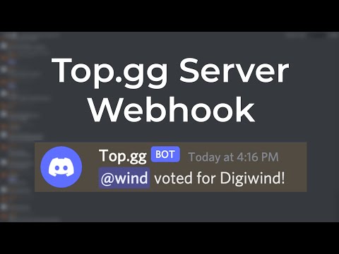 How to Make a Top.gg Vote Webhook for Your Server 