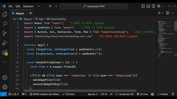 Build a React.js Image to SVG Converter in Browser Using Canvas API Using JS