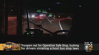 Troopers Out For Operation Safe Stop, Looking For Drivers Violating School Bus Stop Laws