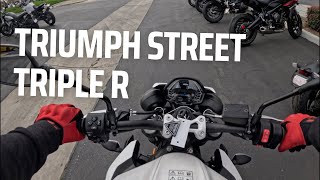 triumph street triple was awesome to test ride