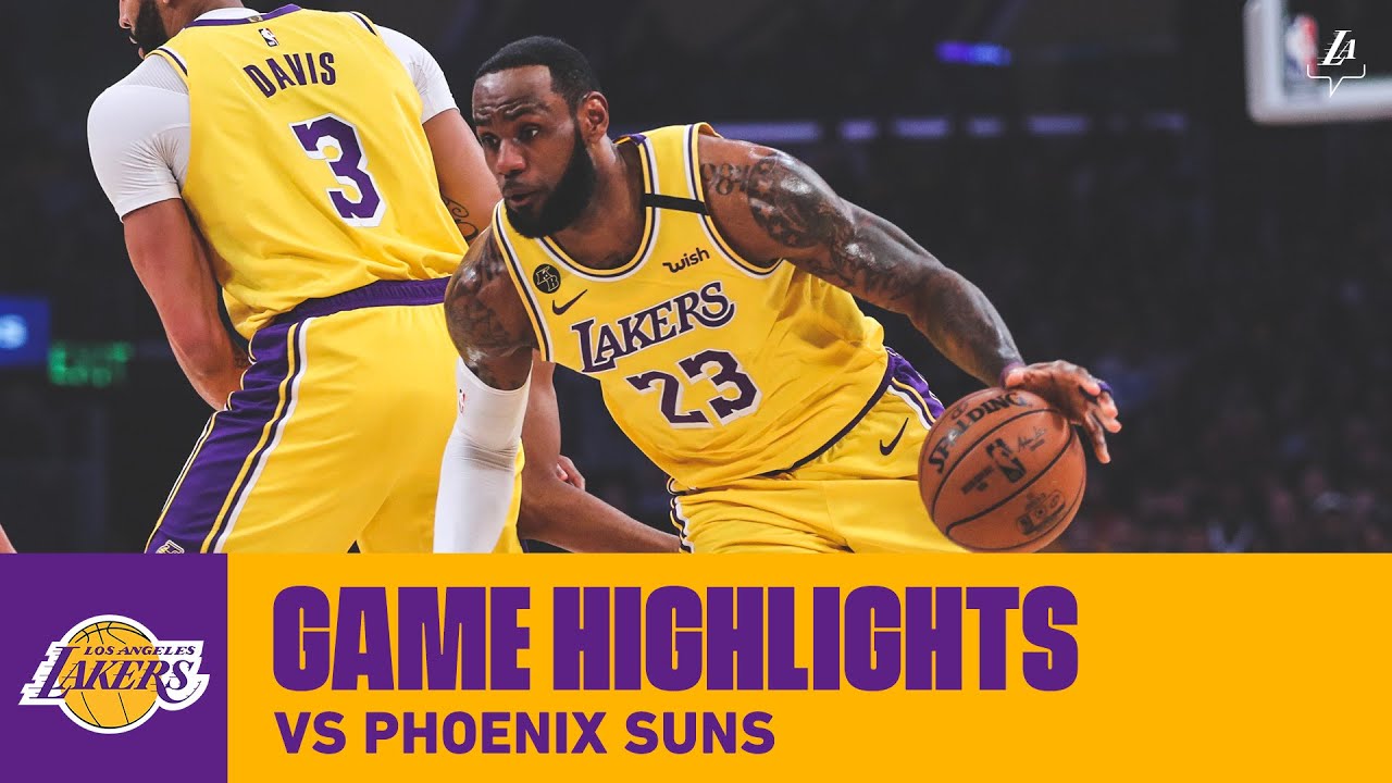 Highlights Los Angeles Lakers Vs Phoenix Suns Youtube