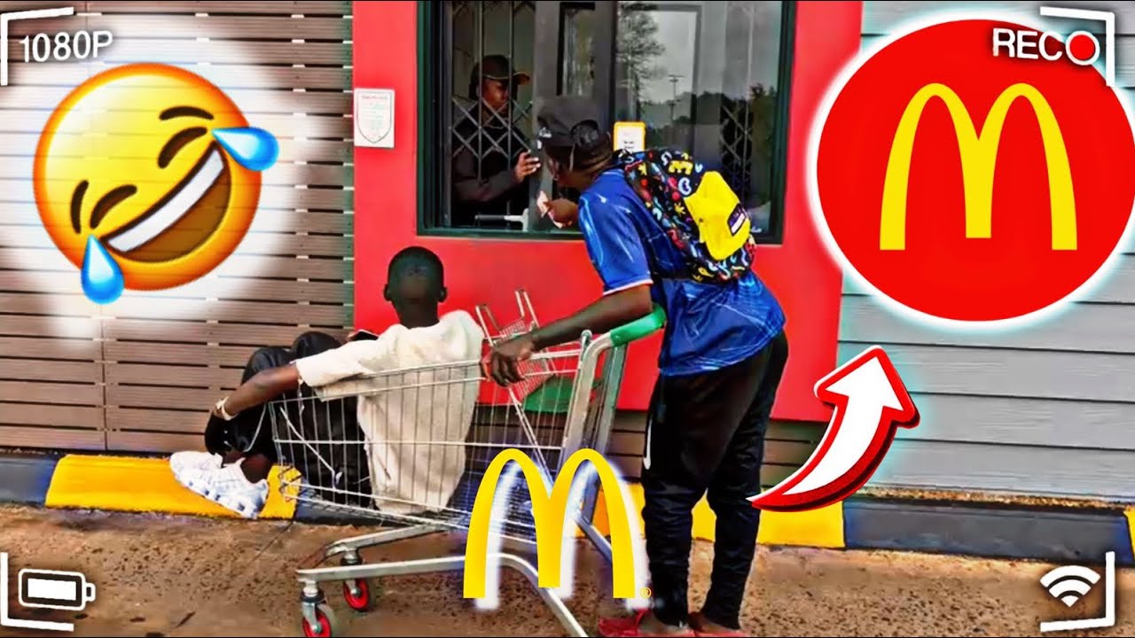 Я ЗАКАЗАЛ В АВТО-ЗАКАЗЕ MC DONALD'S С ТЕЛЕЖКИ (ПЛОХАЯ ИДЕЯ)😭