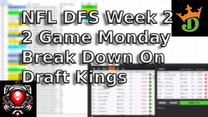 nfl week 2 draftkings lineup