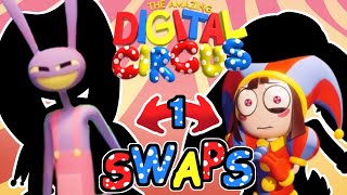 Drawing The Amazing Digital Circus Swaps - Jax and Pomni