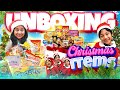 Christmas gifts unboxing  hanuta chocolate  mini nutella jar  ice breakers mints  jolly rancher