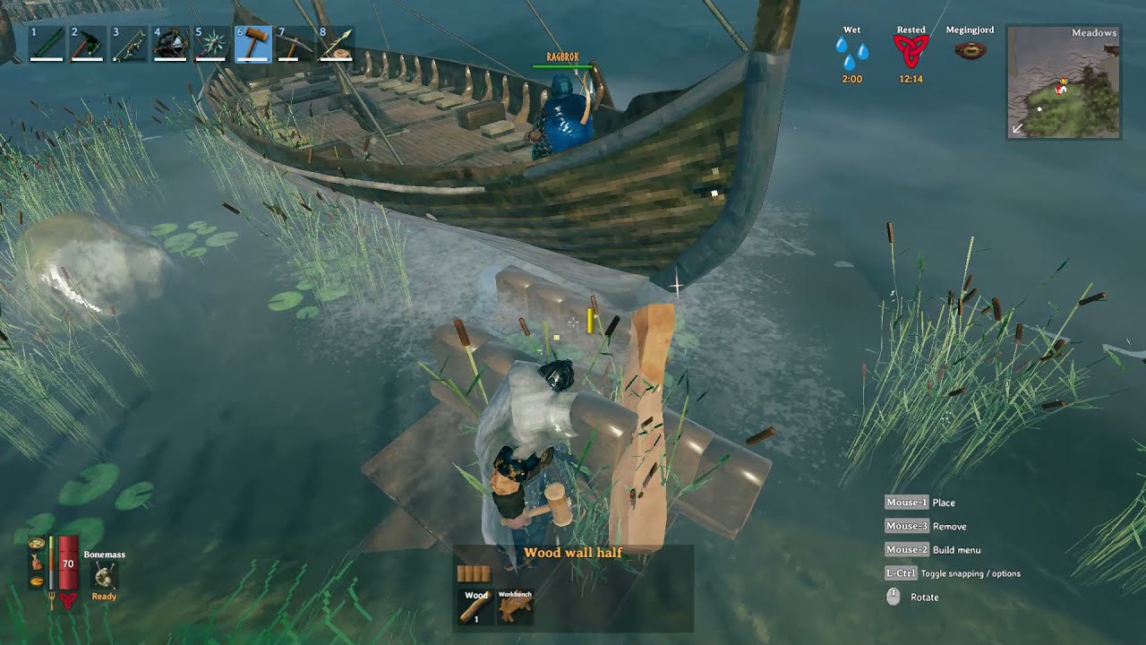 Valheim How to get your boat unstuck YouTube