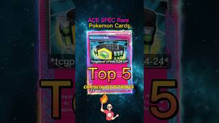 Top 5 ACE SPEC Rare Cards 👀 #pokemontcg #temporalforces #shorts