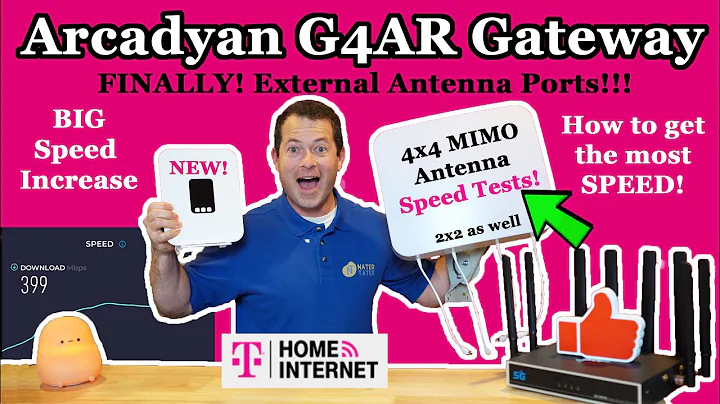 ✅ External Antenna Test - Waveform 4x4 MIMO - T-Mobile 5G Home Internet Arcadyan TMO-G4AR