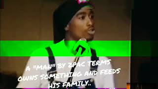TUPAC EXPLAINS WHY HE USES THE WORD "THUG"