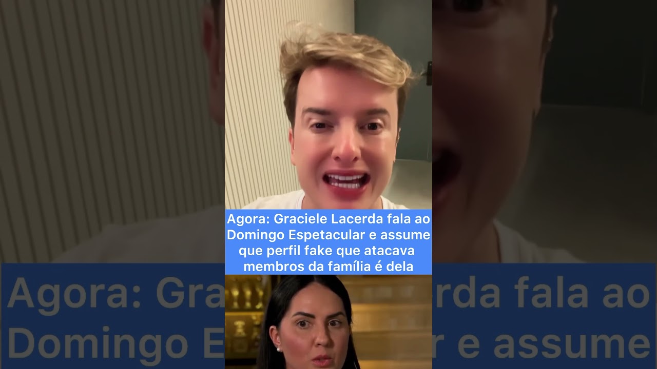 Urgente: Graciele, esposa de Zezé, assume que perfil fake que humilhava membros da família é dela