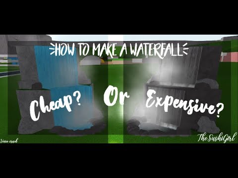 How To Make A Cheap And Expensive Waterfall Roblox Bloxburg