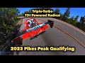 This tripleturbo diesel radical qualified 16th at pikes peak