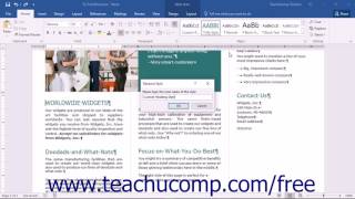 Word 2016 Tutorial Renaming Styles Microsoft Training