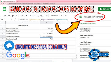 🤔 ¿Cómo usar rangos con nombre en fórmulas? | Hojas de cálculo de Google | ¡Muy fácil!