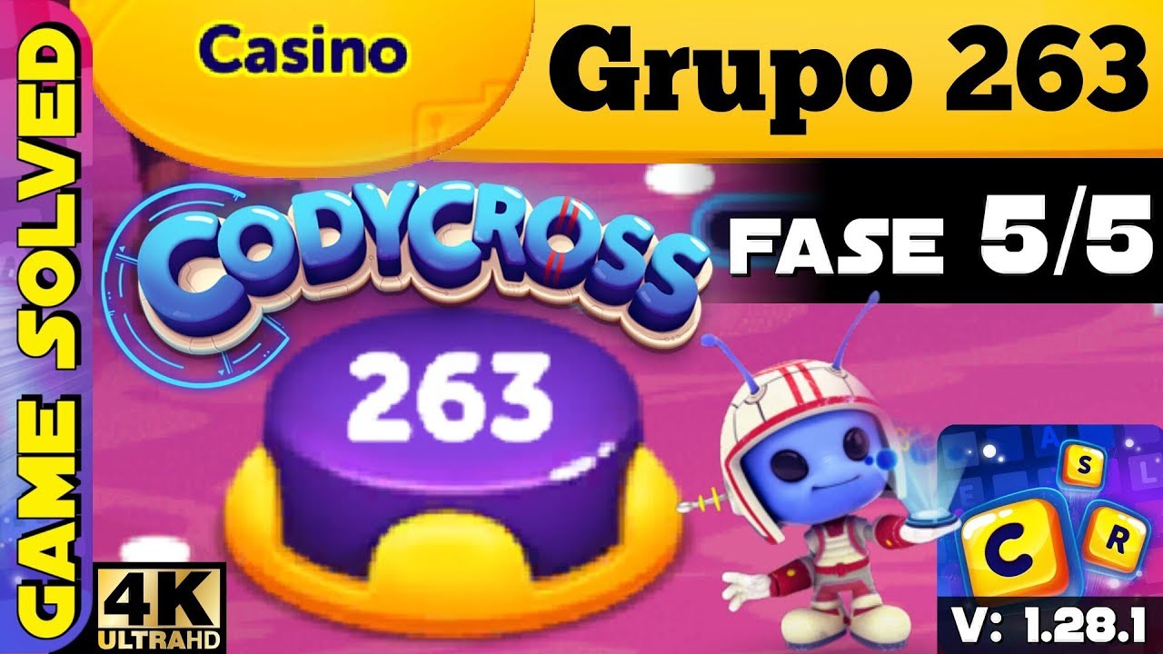 CodyCross Crucigramas Casino Grupo 263 Fase 5/5 YouTube CodyCross Crucigramas Casino Grupo 263 Fase 5/5 YouTube