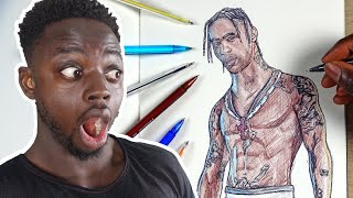 Fortnite TRAVIS SCOTT Drawing - Fortnite Battle Royale | DeMoose Art screenshot 2