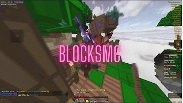 HACKING ON BLOCKSMC FT. RISE CLIENT || Sprint Scaffold, Speed, Killaura|| || Nyoxy ||