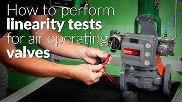 How to perform a linearity test for an air operated HART valve