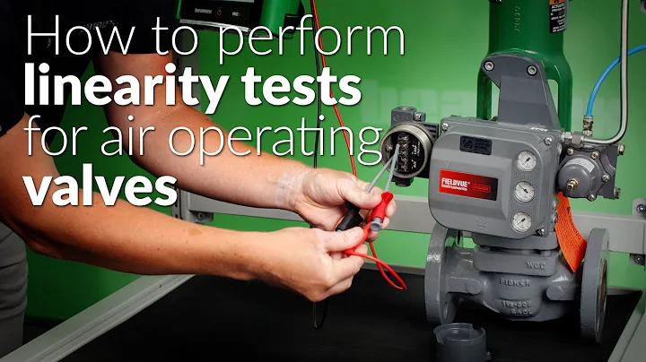 How to perform a linearity test for an air operated HART valve