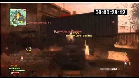 MW3 Fastest MOAB 6v6 P90 54 Seconds!