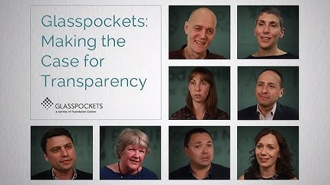 Glasspockets: Making the Case for Transparency