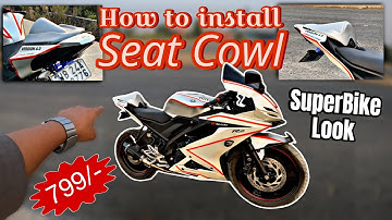 SuperBike in low budget || How to install Seat Cowl in R15 v3 ||