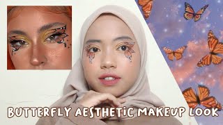 makeup art kupu kupu aesthetic🦋| makeup look