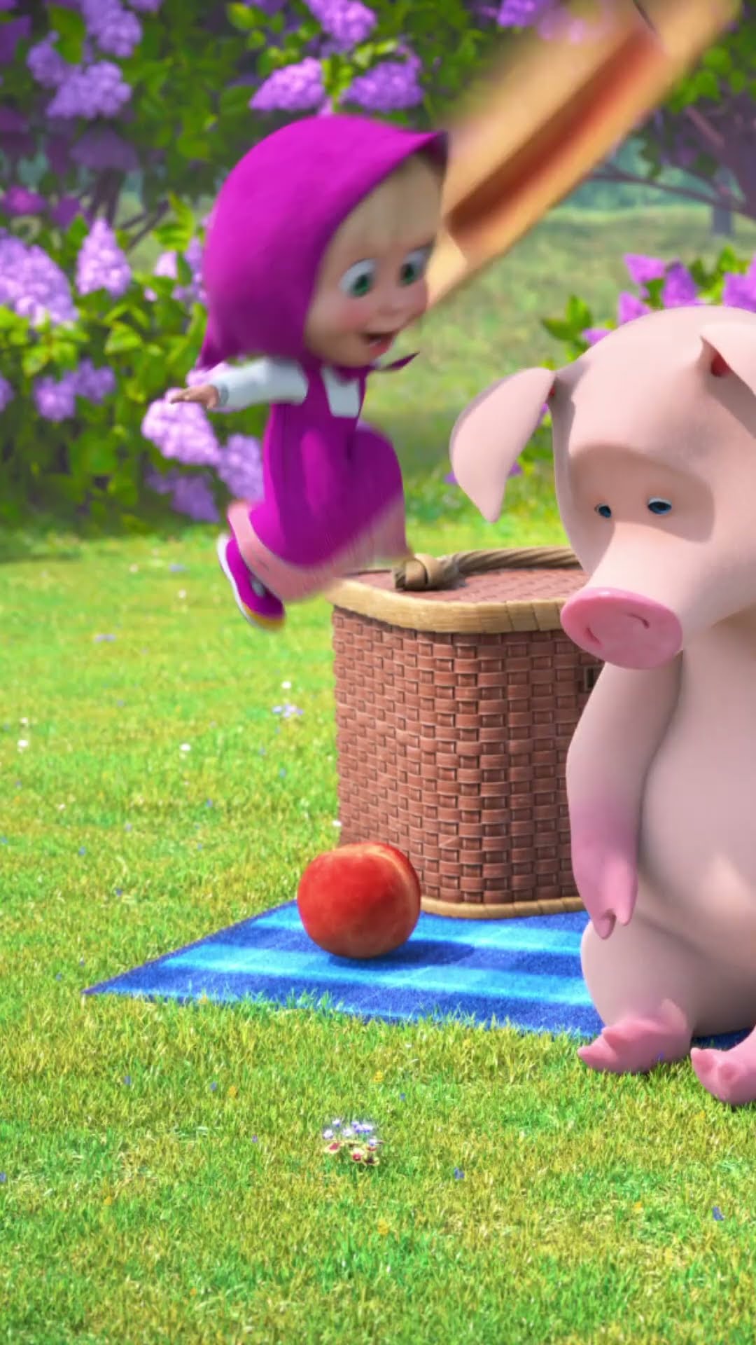 The perfect photo shoot be like... ?✨? #LilacPicnic #MashaAndTheBear #Shorts #cartoonforkids #kids