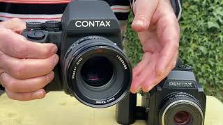 Medium format film camera showdown: Contax 645 vs Pentax 645NII (body/shutter comparison)