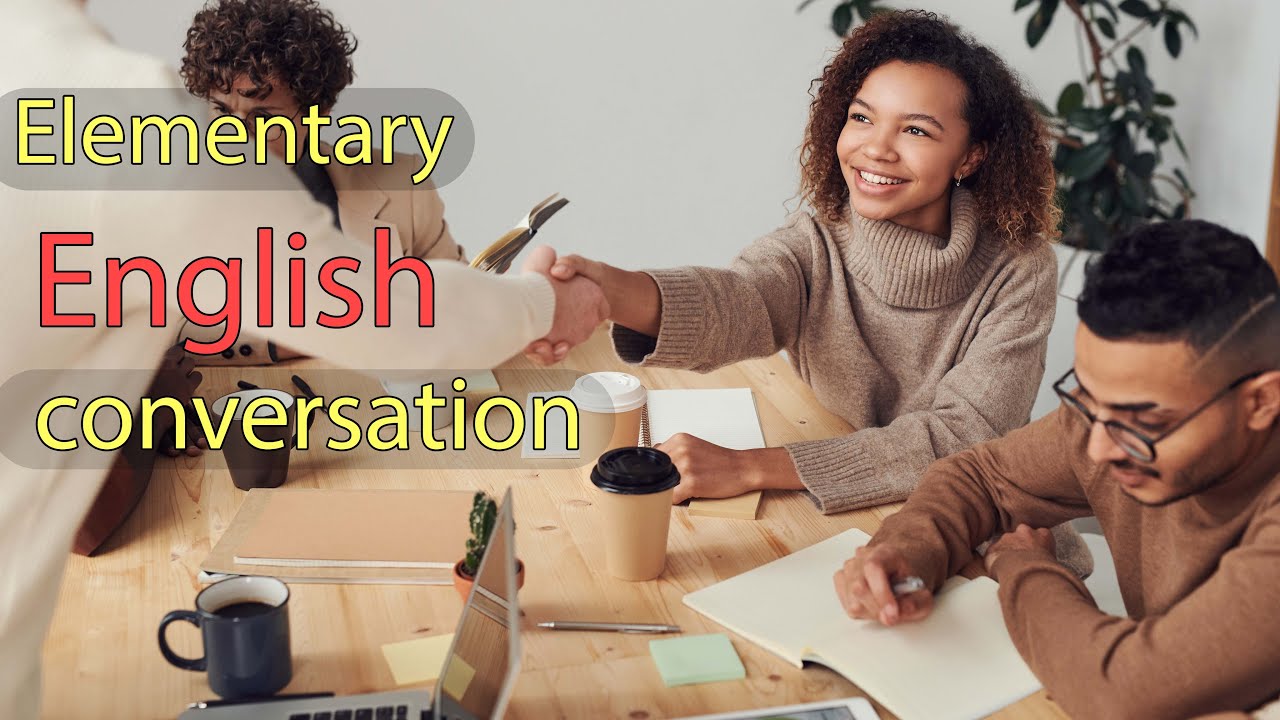 Elementary English conversations for beginners Efficient training of English listening YouTube