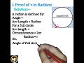Pi and radian me relation || #shorts #trending #maths #viral #ytshorts