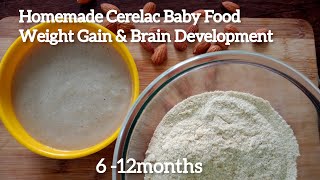 Homemade cerelac for 6 -12month babies/Baby food recipe/Homemade cerelac recipe